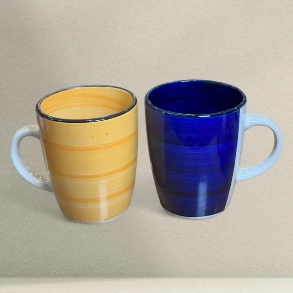 Y2K Artsy Colorful Gibson Home Stoneware Mug Set of 4 – Cozy Kitchen‎ Decor - Picture 7 of 10